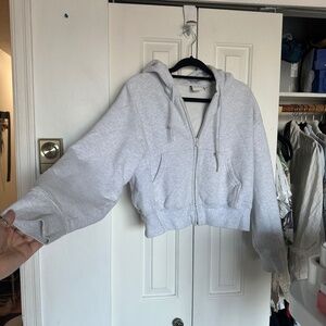 Cropped Aritzia zip hoodie